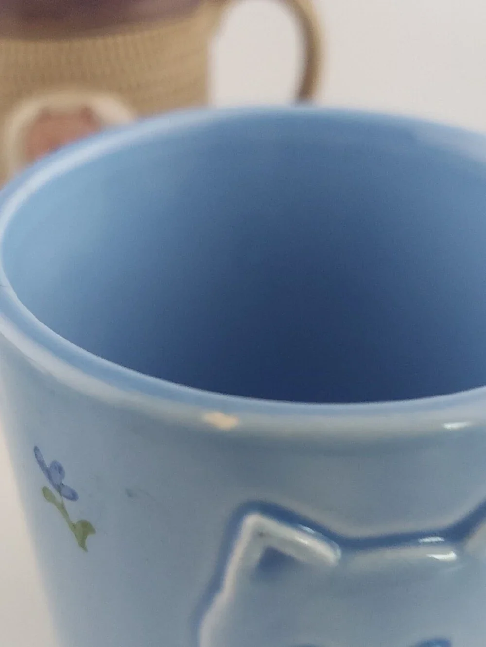 Otagiri Blue Cat, White Teddy & Brown Bear Ceramic Coffee Mugs